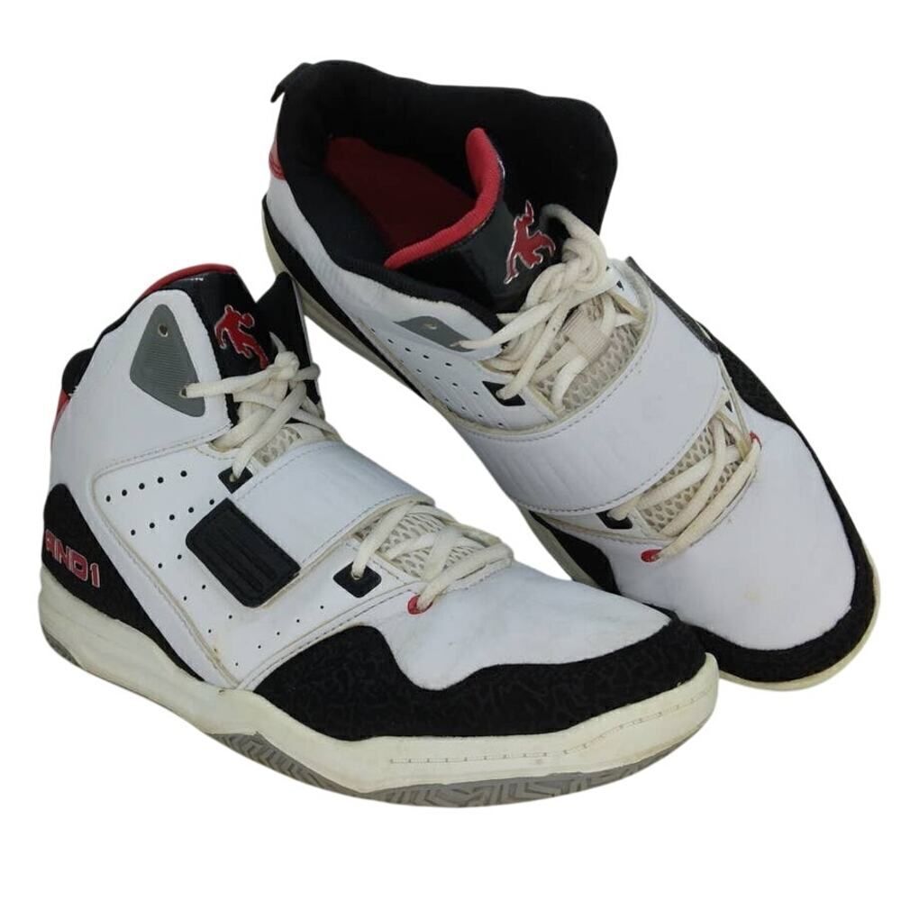 AND1 Capital 3.0 Men's Pre-owned White & Black Basketball Sneakers - sz. 11